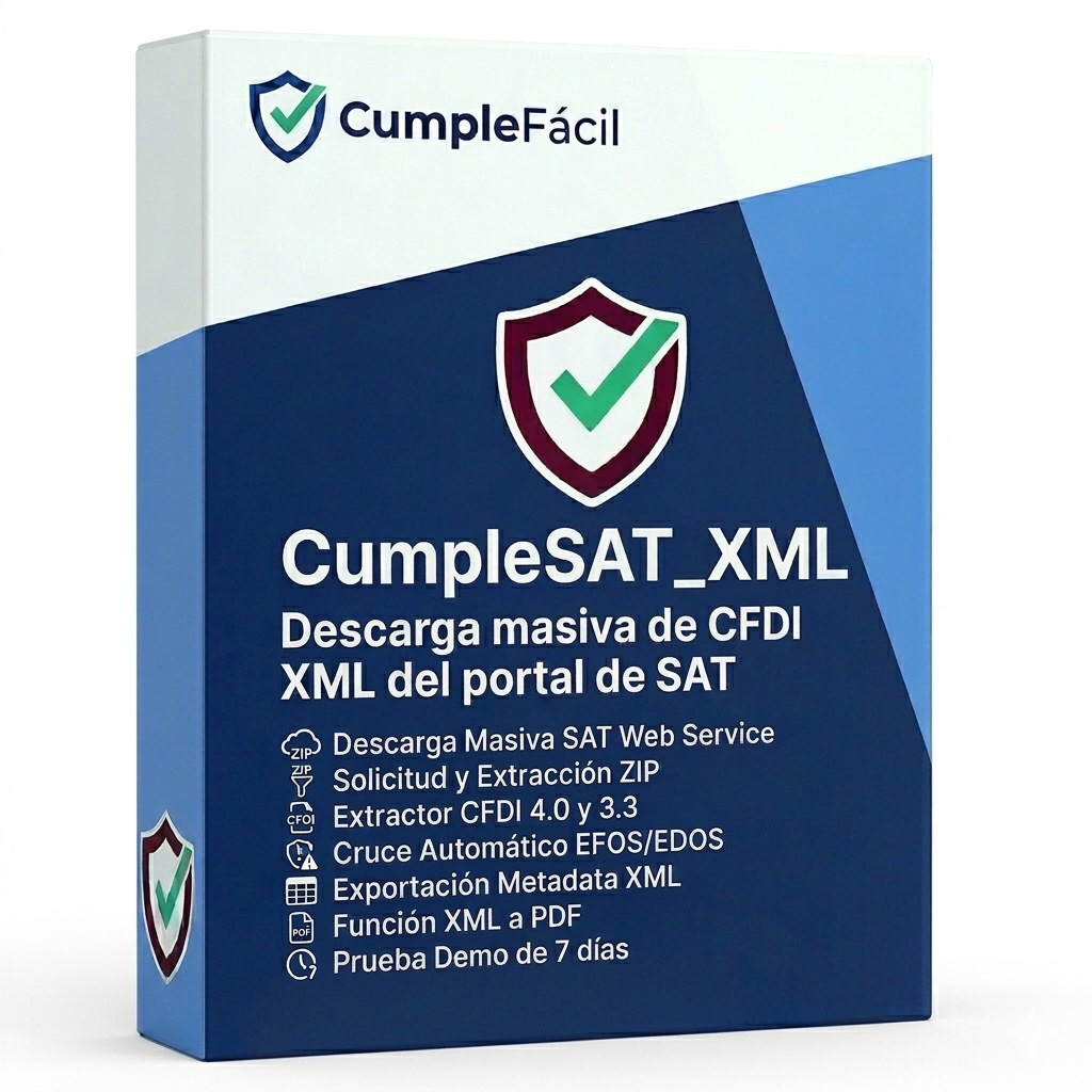 CumpleSAT_XML — Software para descarga masiva de CFDI XML del SAT